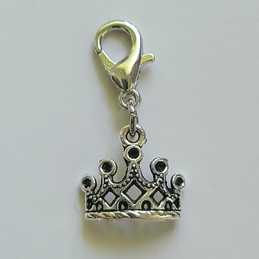 CROWN charm planner zipper charm pull
